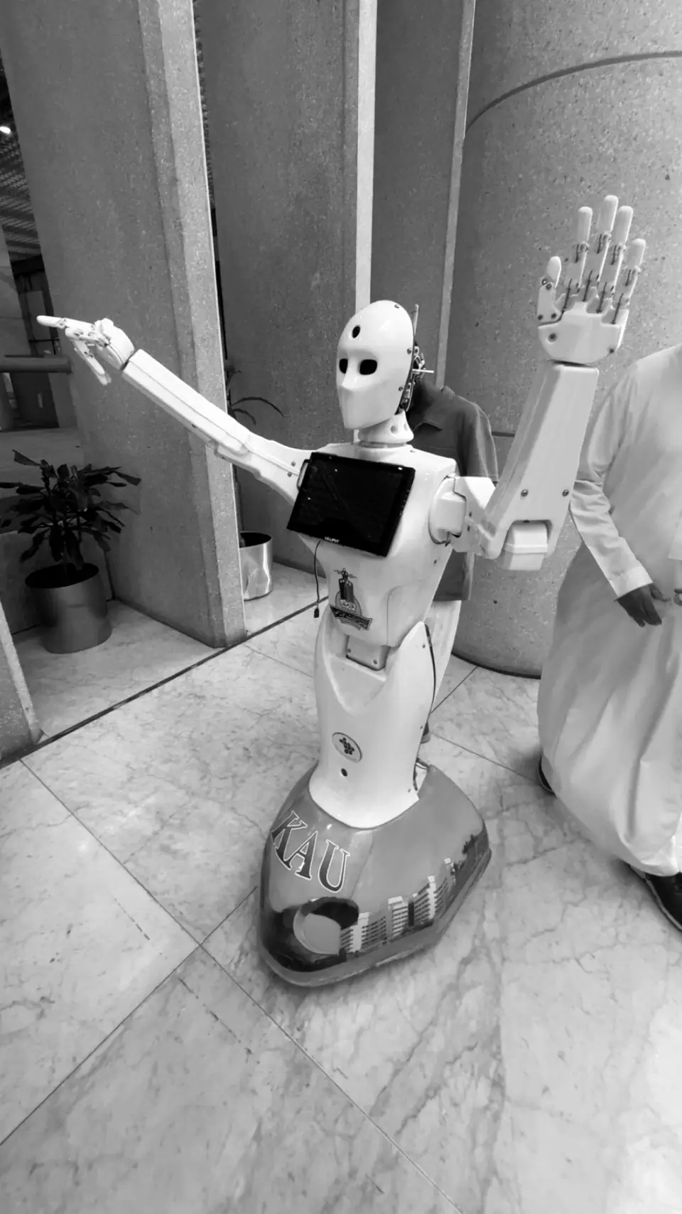 One of the robotics products at the event